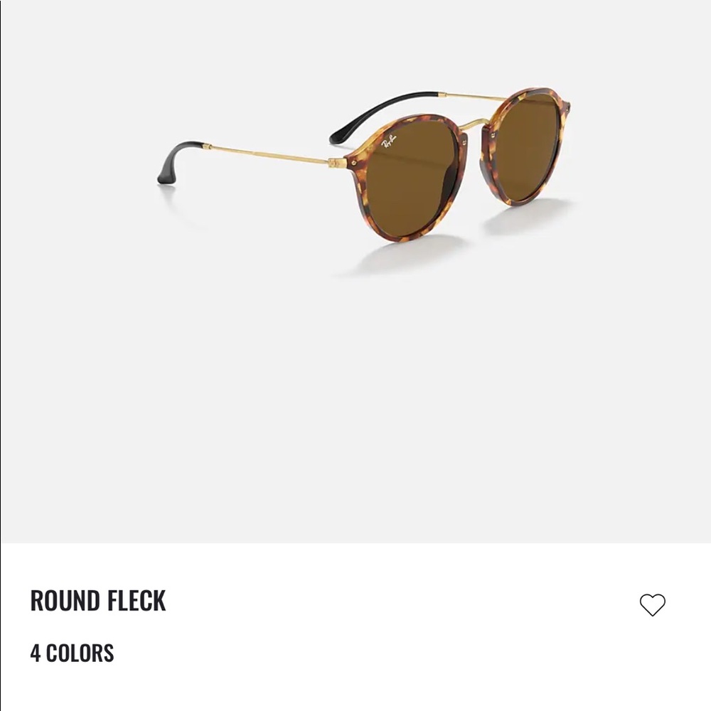 Ray-Ban tortoise shell round sunglasses